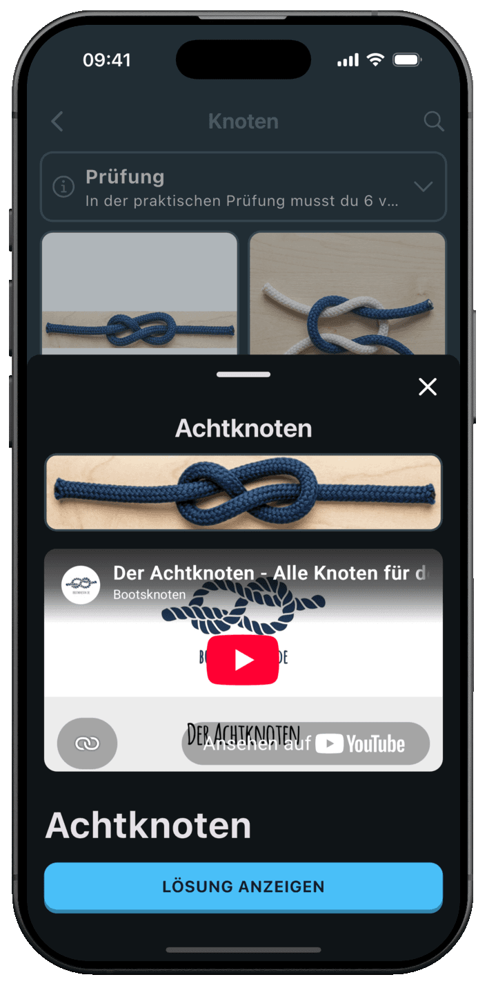 Bootsführerschein Online App – Knotenkunde mit Video-Tutorials